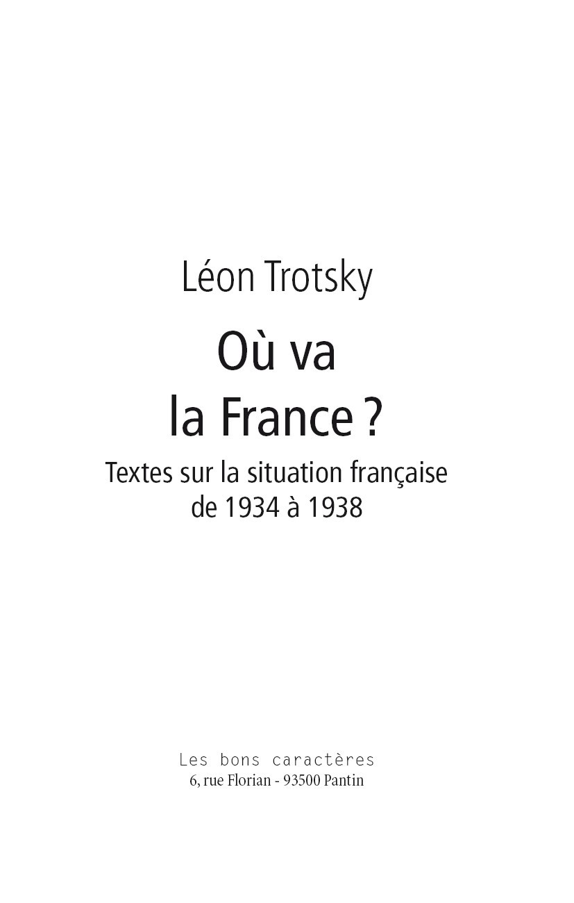 Où va la France