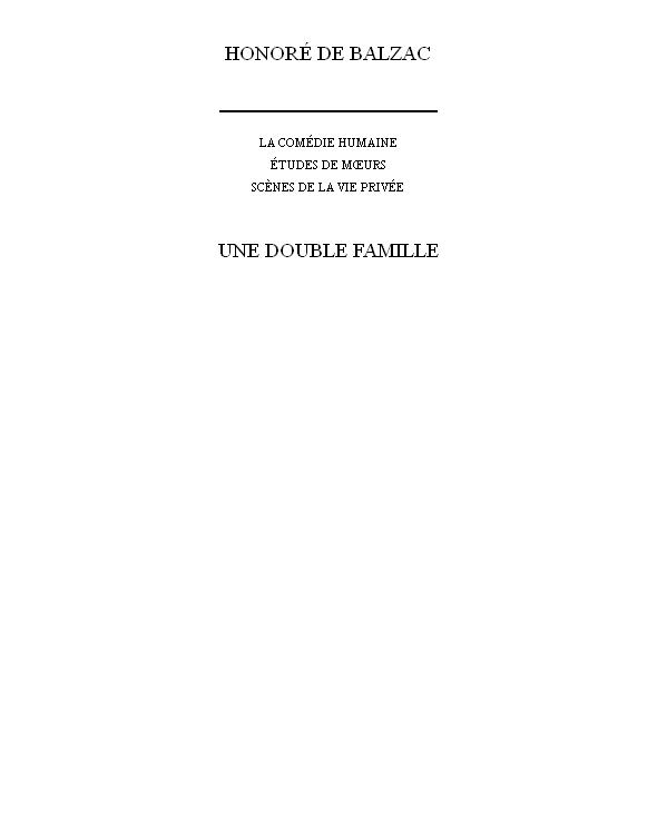 Une double famille