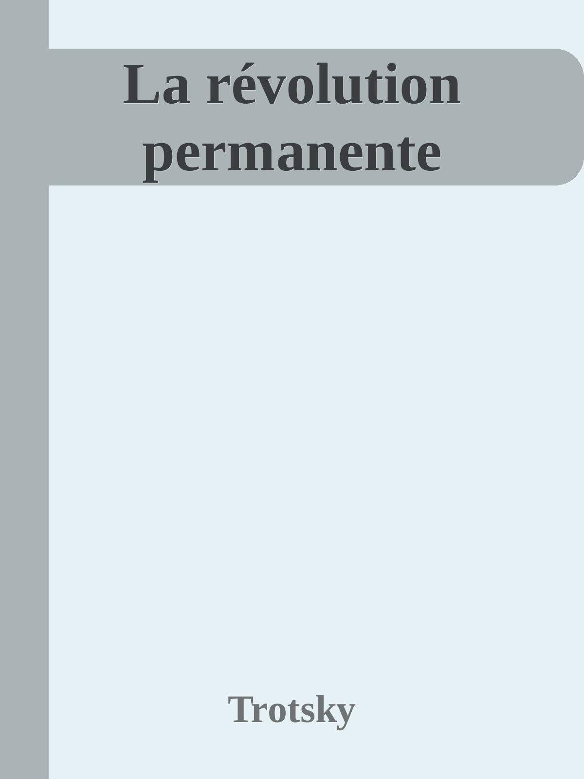 La révolution permanente