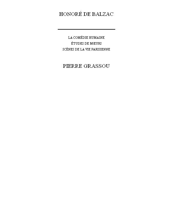 Pierre Grassou