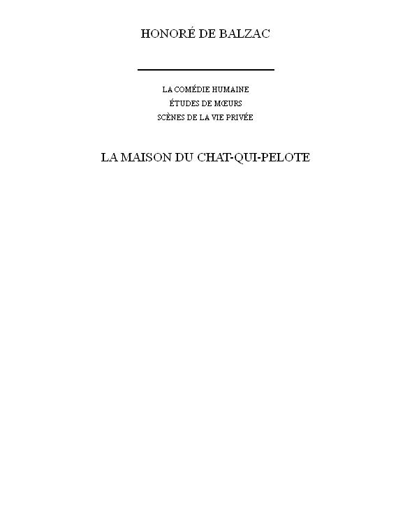 La maison du chat-qui-pelote