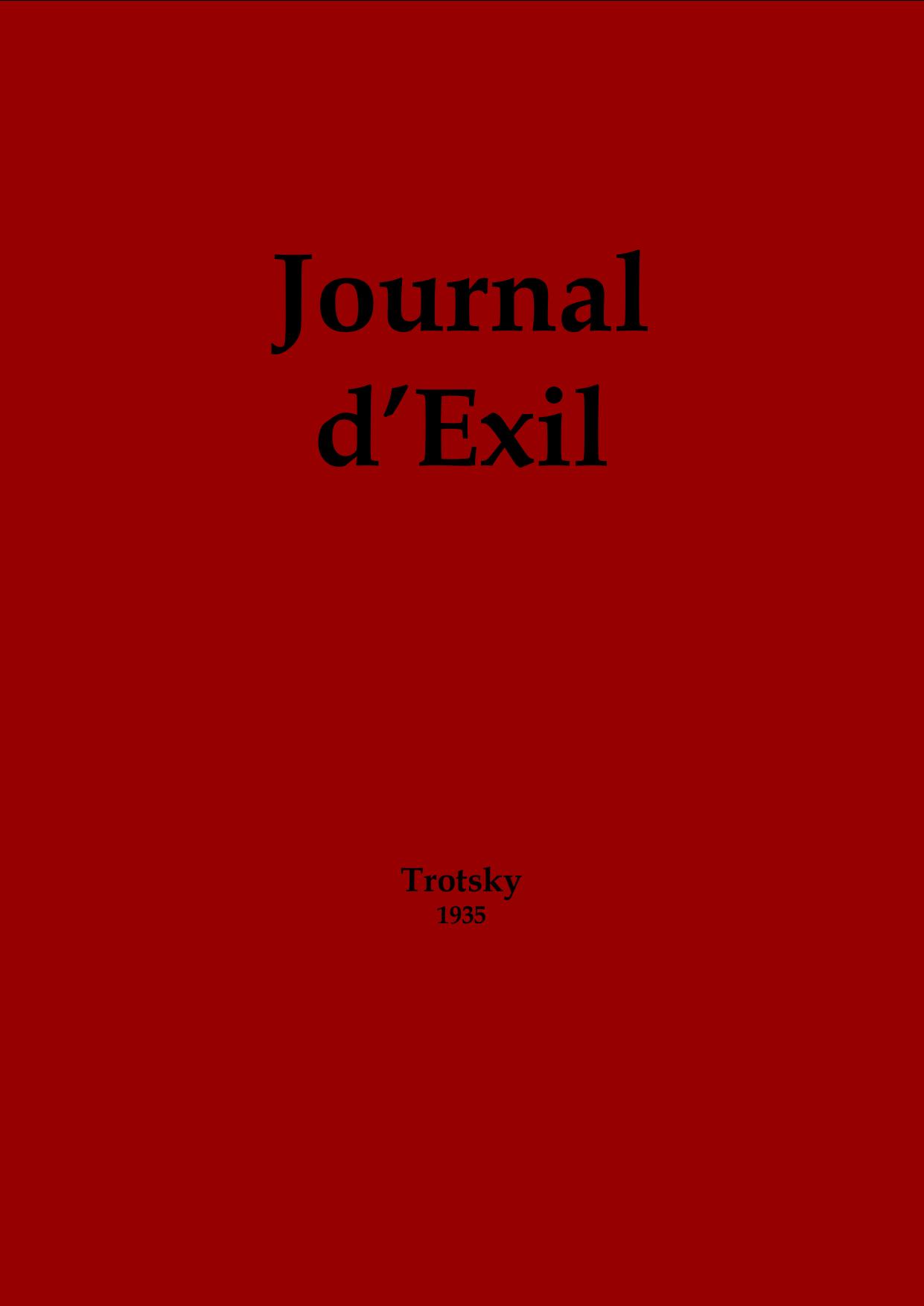 Journal d'exil
