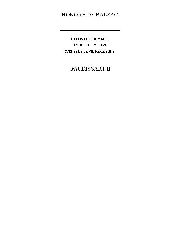 Gaudissart II