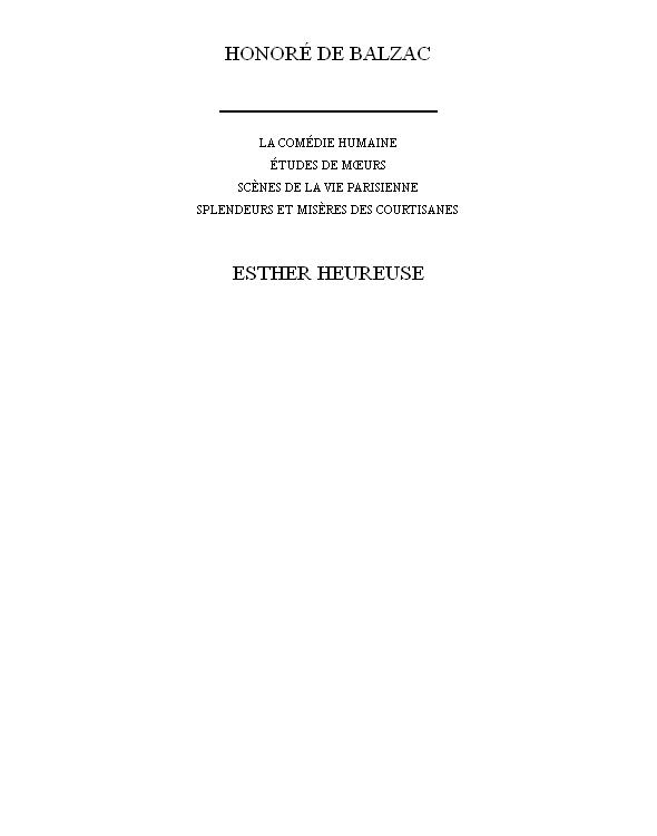 Esther heureuse