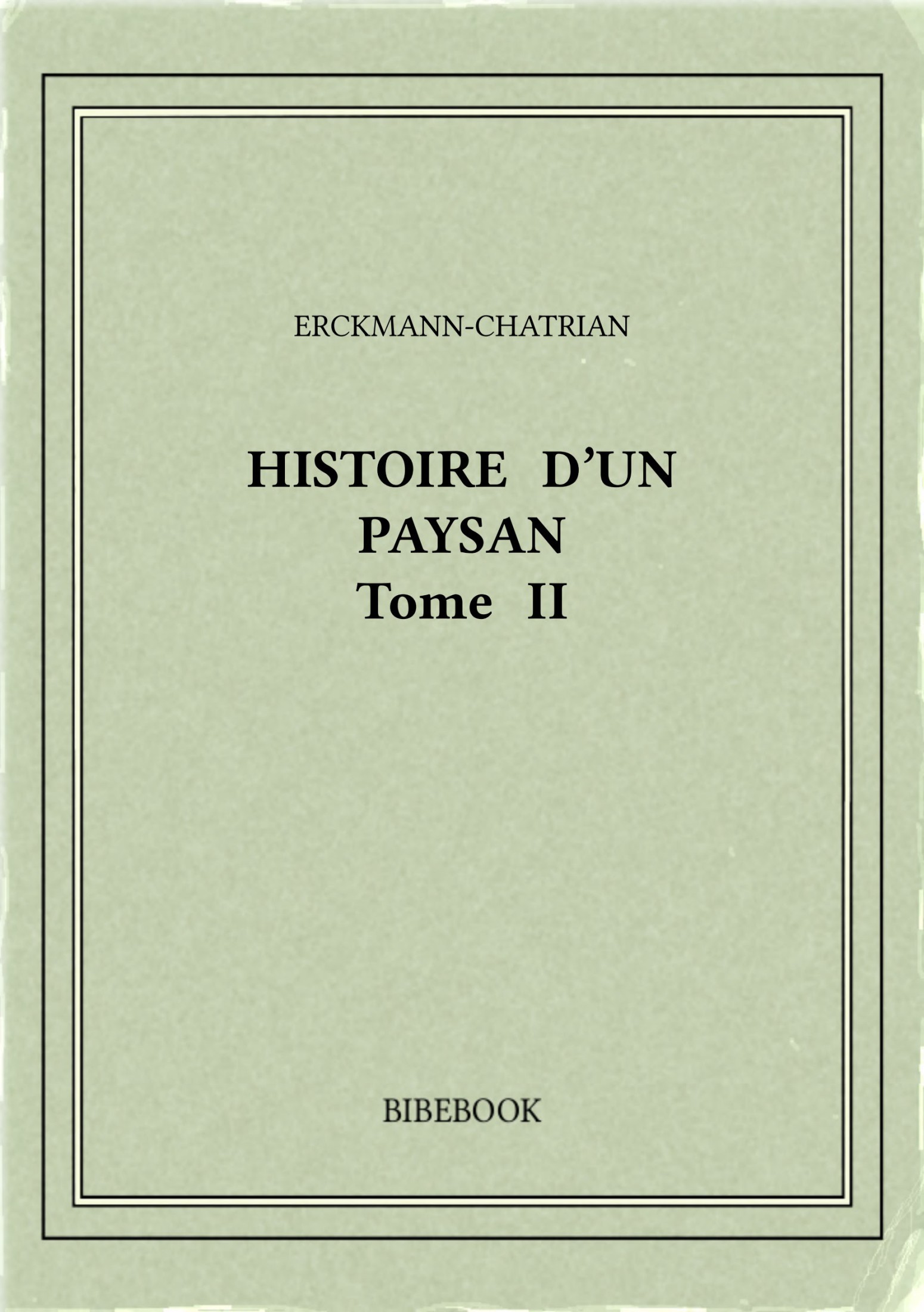Histoire d'un paysan