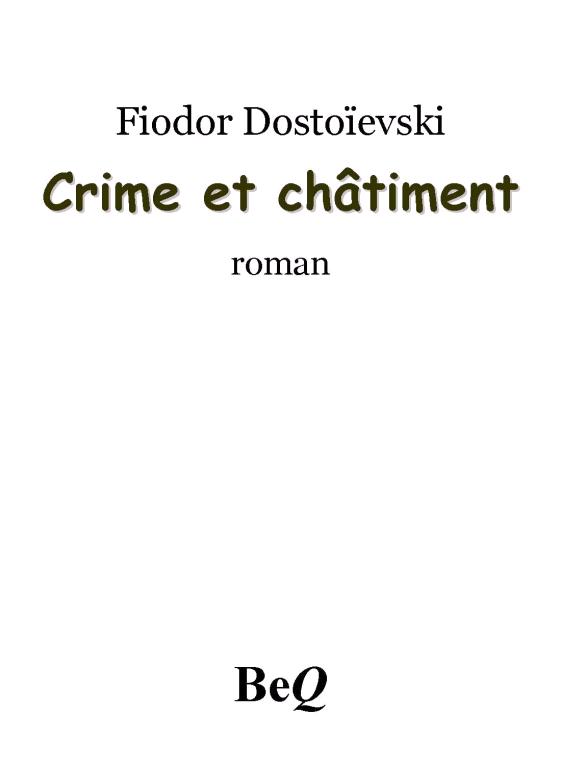 Crime et châtiment