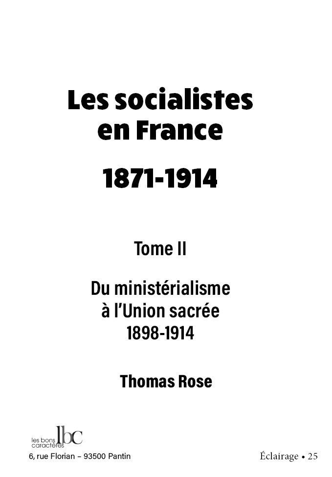 Les socialistes en France - Du ministérialisme à l'Union sacrée