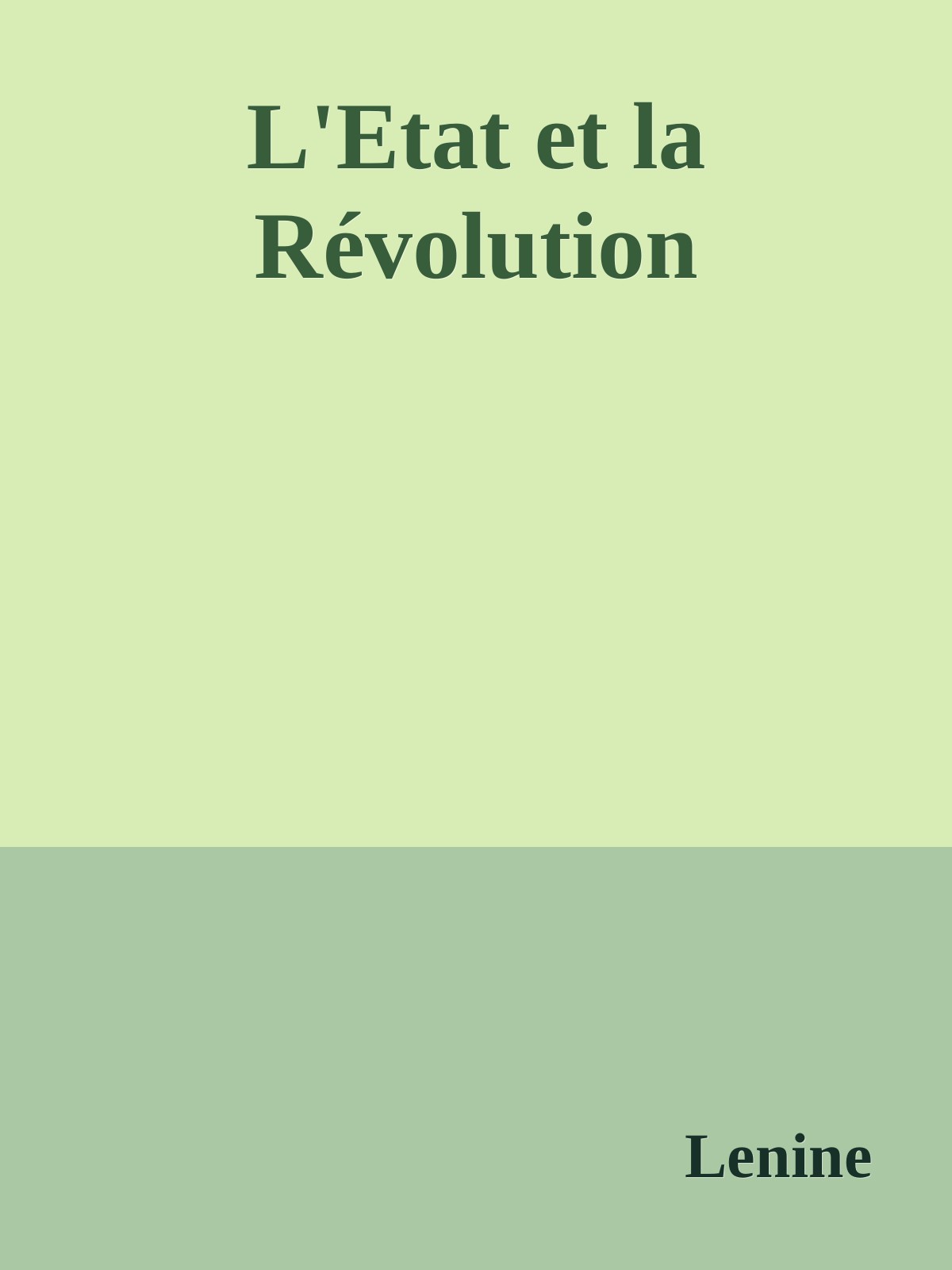 L'Etat et la Révolution