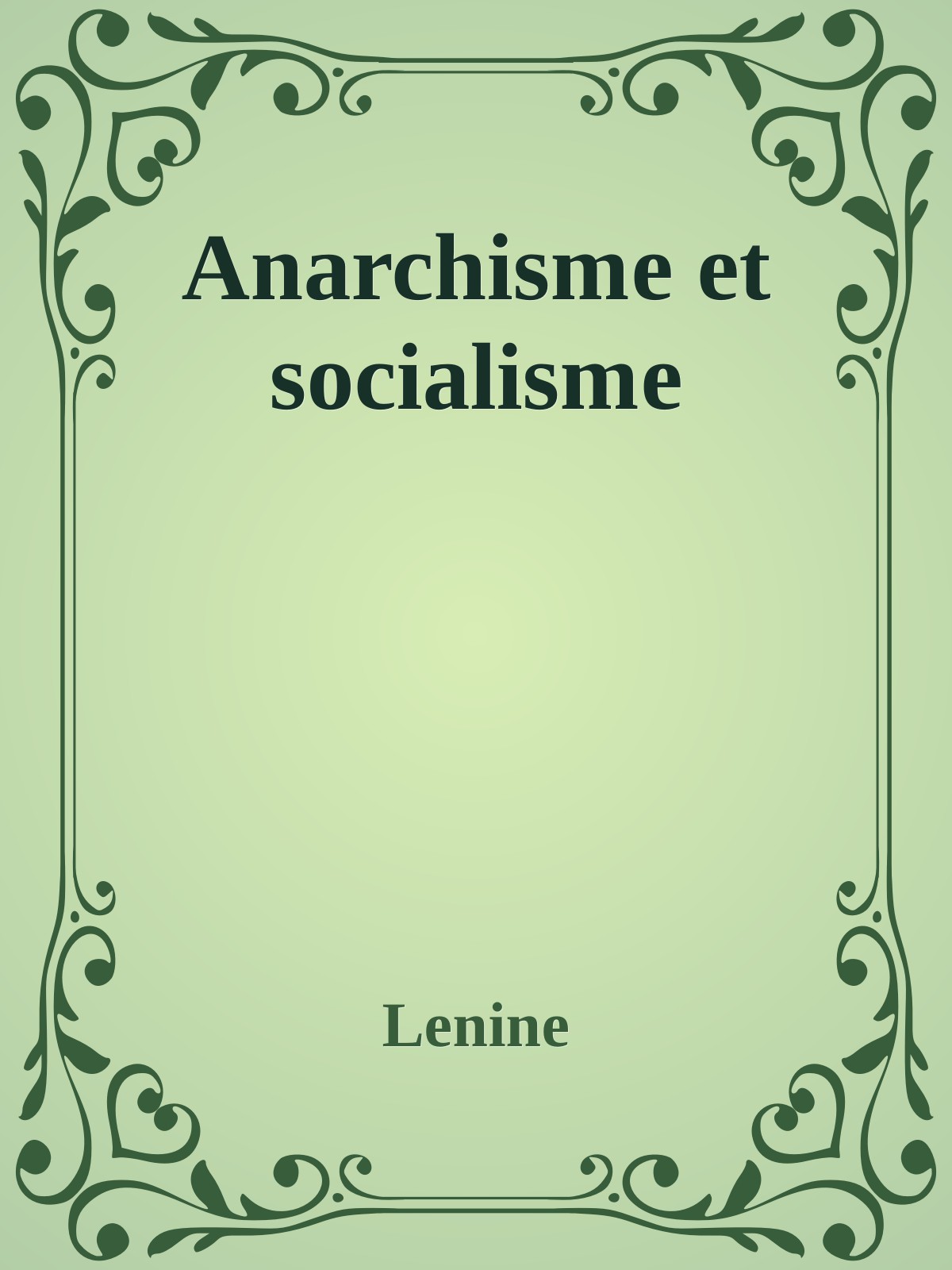 Anarchisme et socialisme