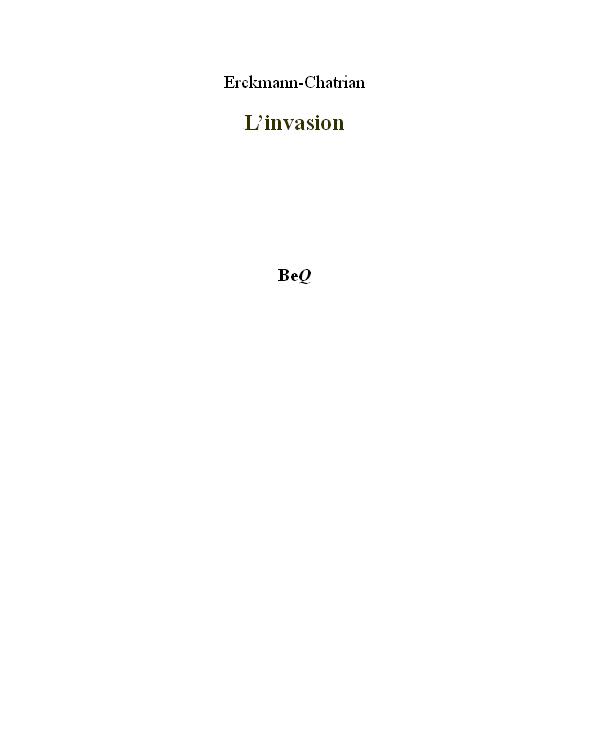 L'invasion