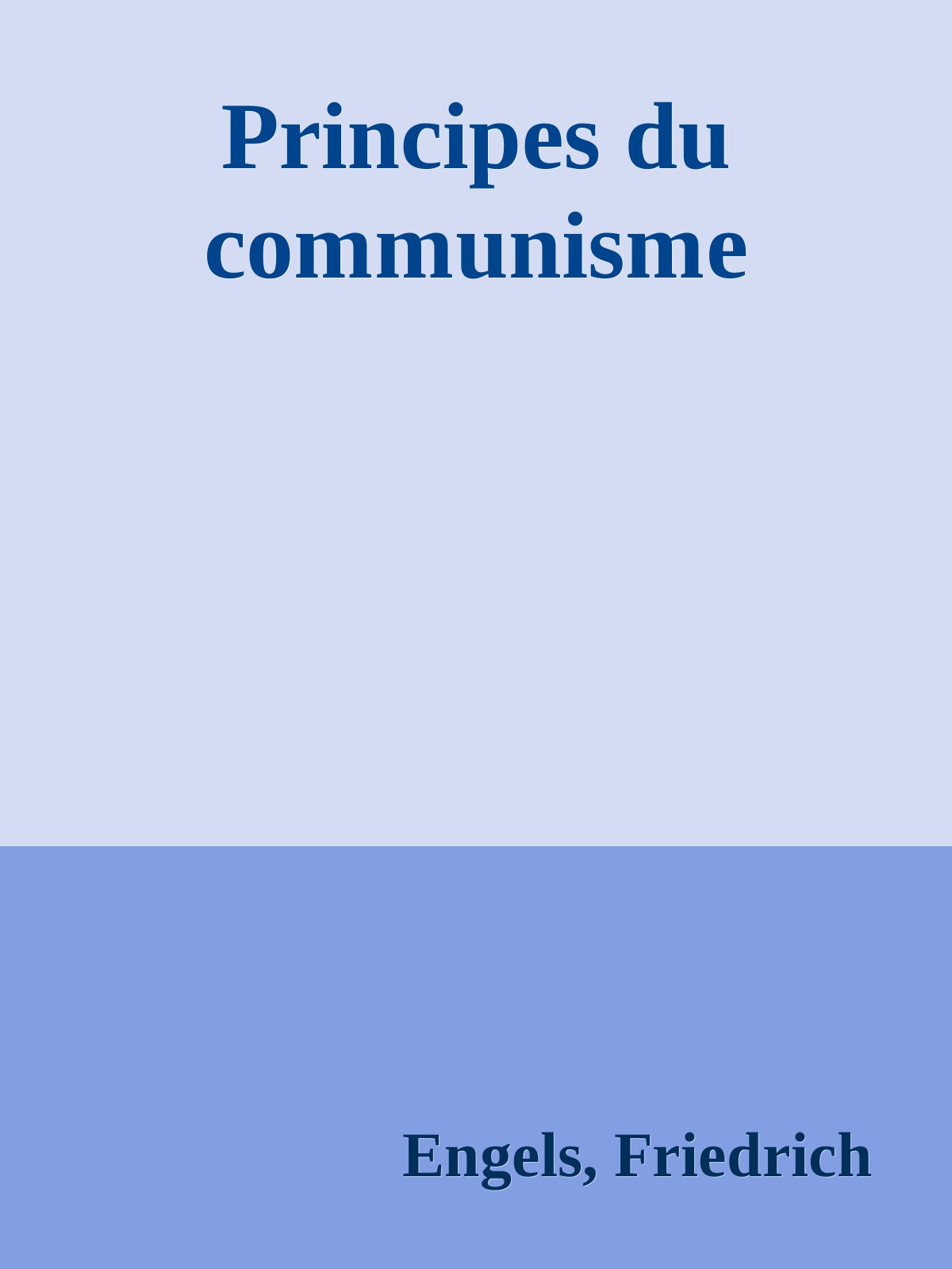 Principes du communisme