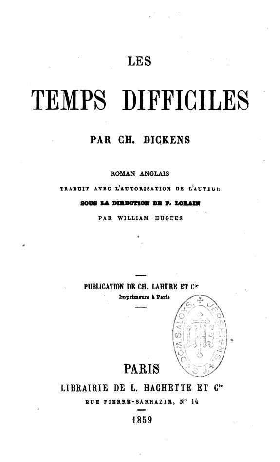 Les temps difficiles